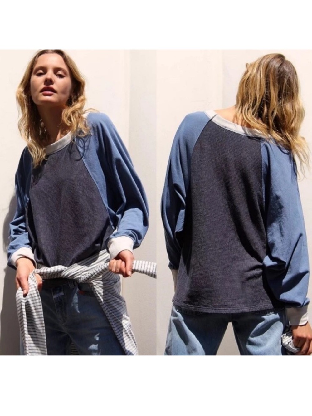We the Free by Free People Game Time oversized long sleeve tee size small